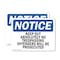 Signmission Keep Out Absolutely No Trespassing Offenders OSHA Notice Sign, Plastic, 10in W x 7in L, 2PK OS-2PACK-NS-P-710-L-13841 - alternate 1